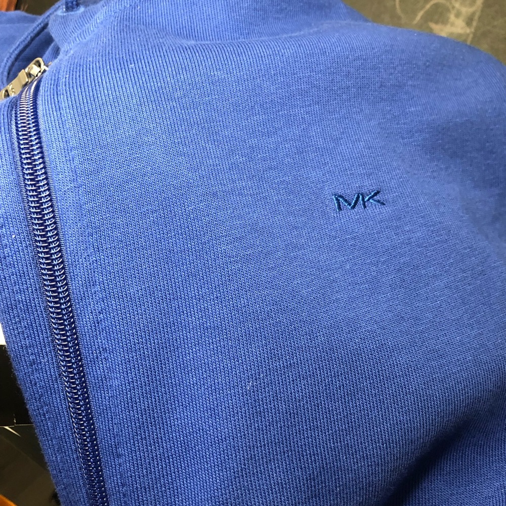 Michael Kors Athletic Blend Zip-Up Hoodie With Side Pockets